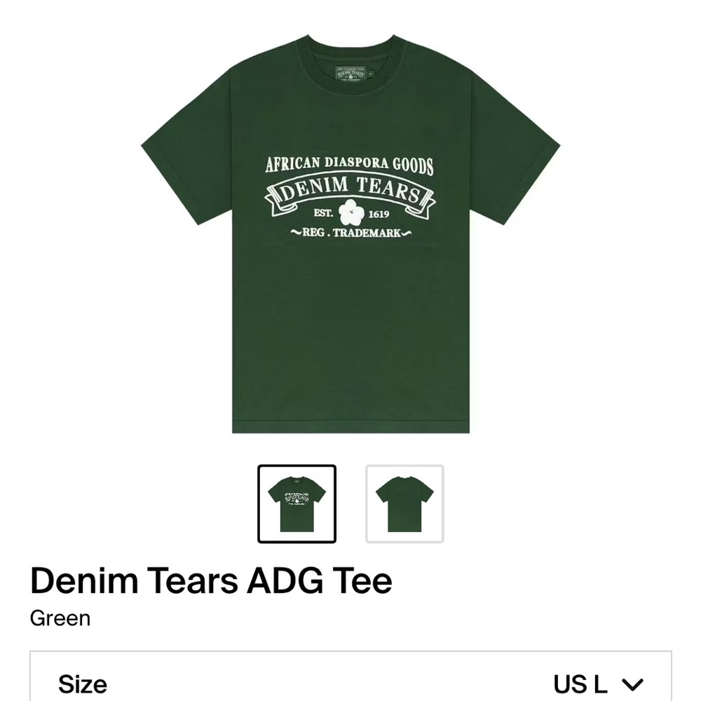 Denim Tears Green ADG Tee